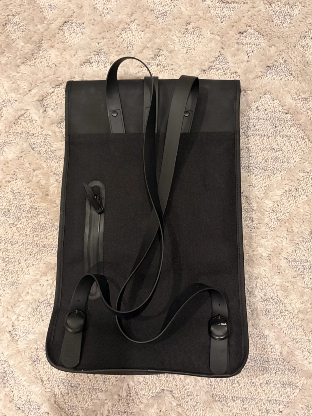 Rains Waterproof Backpack - Black - EUC ($140 Retail) - Picture 3 of 5
